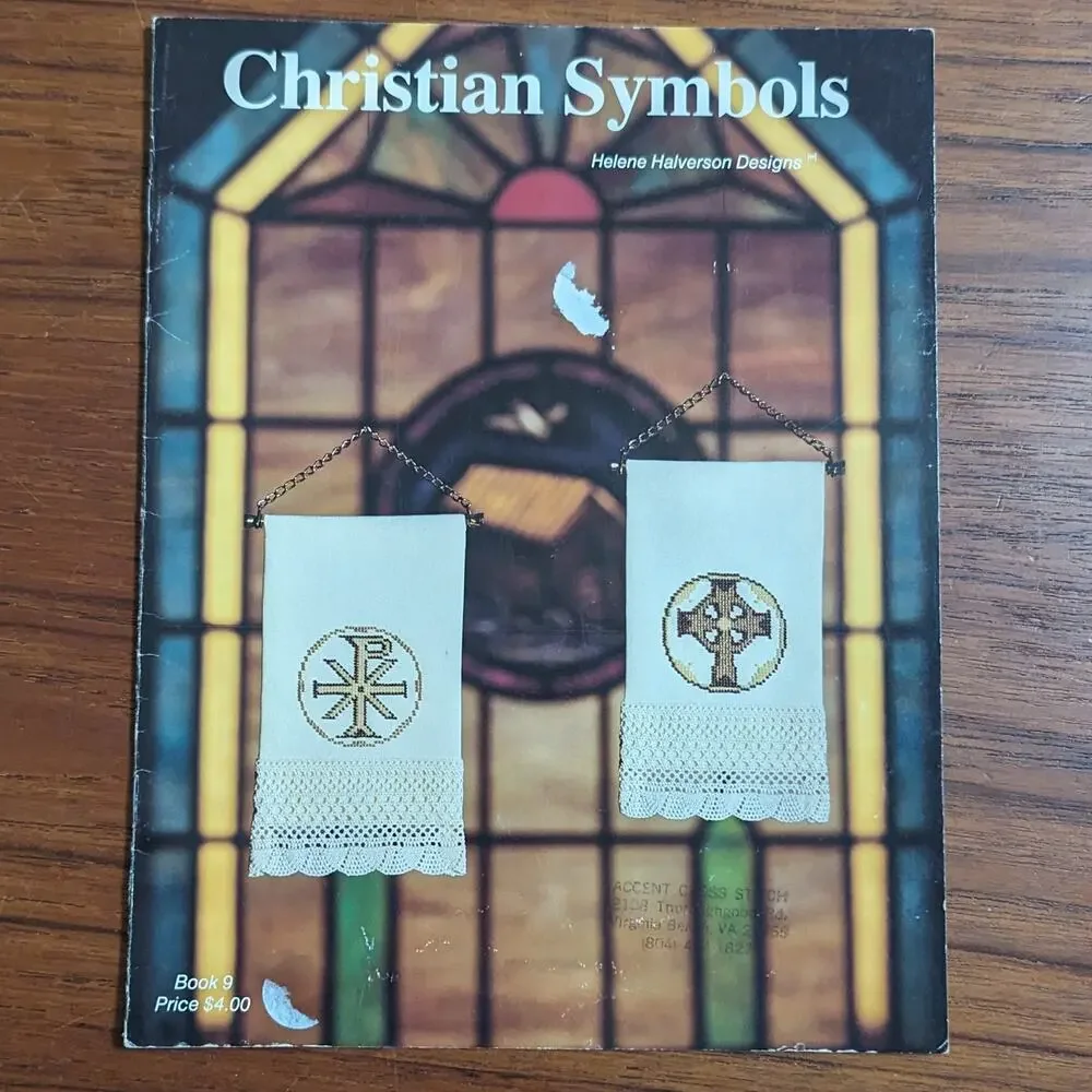 Christian Symbols Helene Halverson Designs Cross Stitch Pattern Book